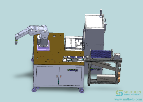 Auto Tray & Tube stick feeder with Robot platform