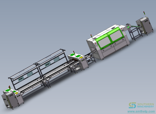 PCBA manual assembly and Wave soldering line 2