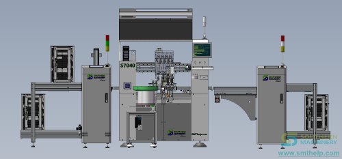 S7040 OddFrom Insertion Machine w feeder & PCB loading Front view