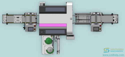 S7040 OddFrom Insertion Machine w feeder & PCB loading top