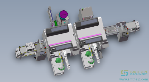 S7040 OddFrom Insertion Machine x2 w feeder & PCB loading