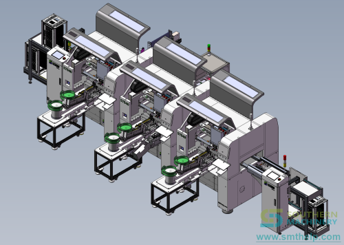 S7040 OddFrom Insertion Machine x3 w feeder & PCB loading 1