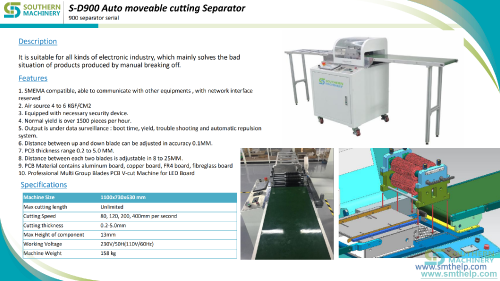 S D900 Auto moveable cutting Separator 2.0 00 001