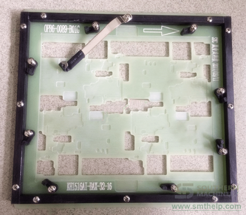 Wave soldering pallet 8