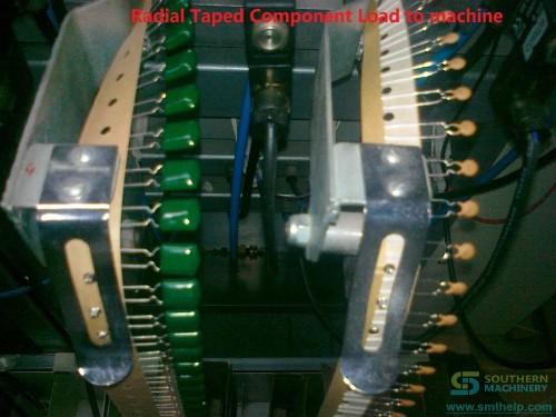 Radial Taped Component Load to machine