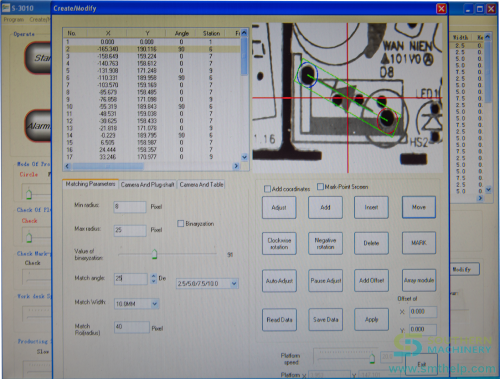 S3010A Radial machine Programming