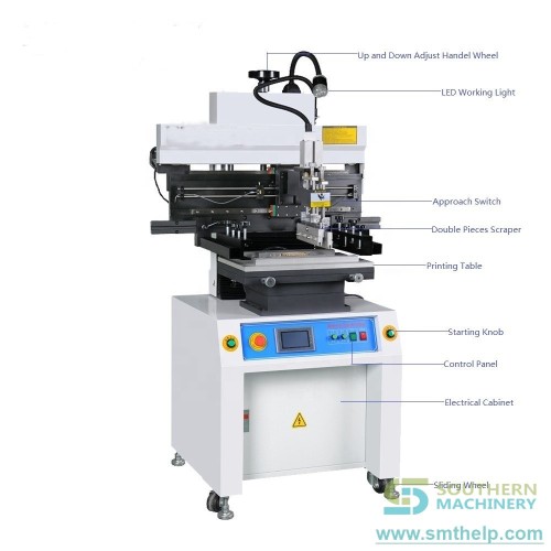 Semi Automatic SMT Stencil Printer PCB Screen Printing Machine@主图4