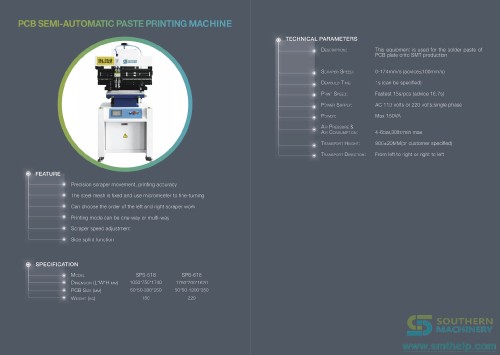 Southern Machinery Board Handling System Printer