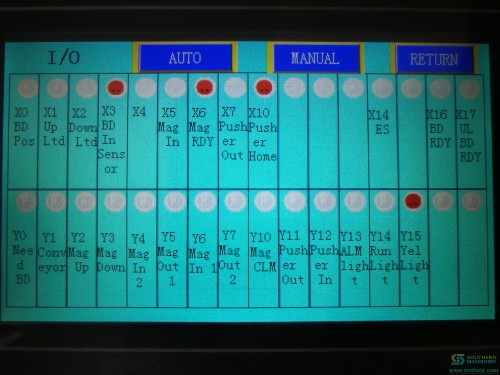 PCB loader SLD 400B touch screen IO signal3