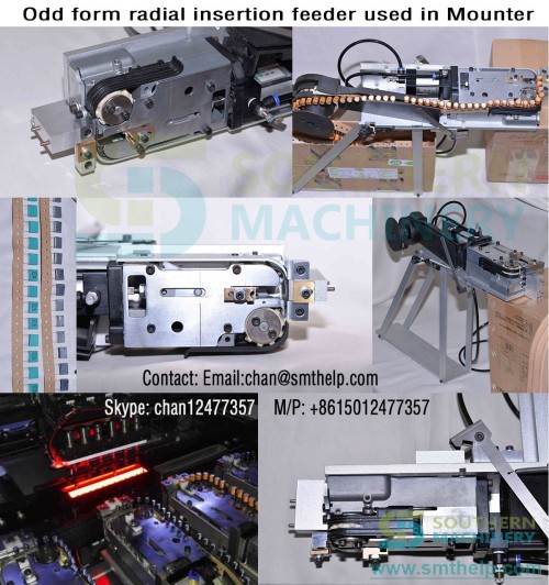 Odd form radial insertion feeder used in Juki Mounter