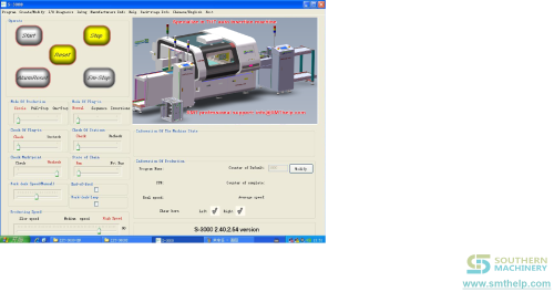 Radial Insertion machine UI