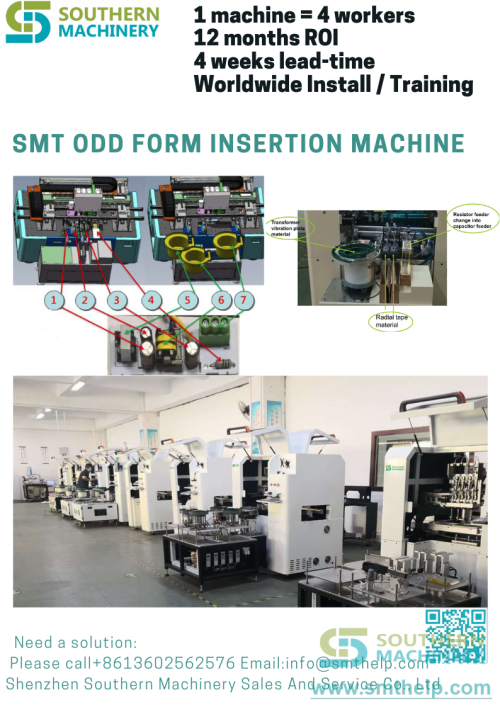 SMT Oddform Insertion Machine for PCB assembly EMS (1)