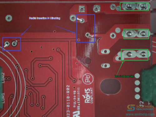 Bottom Radial Clinching Terminal Insertion top