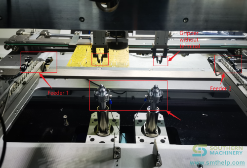 Bulk terminal insertion processing gripper without terminal