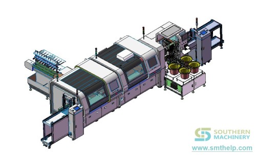 Inline AI machine axial radial Oddform inserter