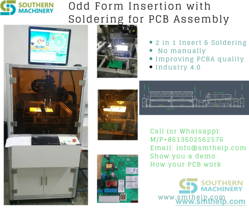 Odd Form Insertion with Soldering for PCB Assembly