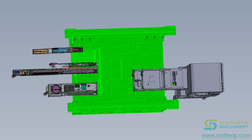 SMT Oddform Axial Radial Tube Bow Tray Feeder top view