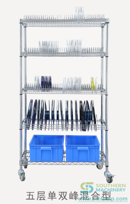 smt reel storage cart stainless 2