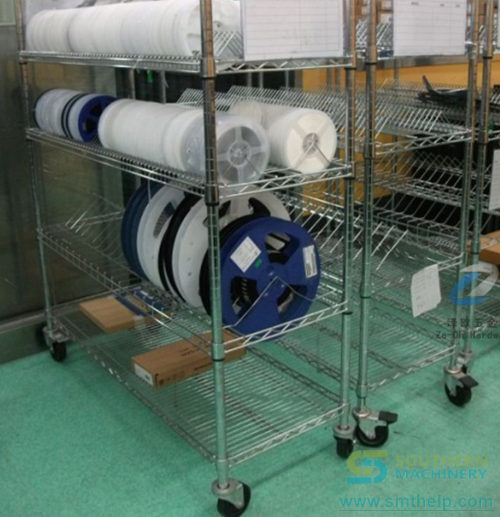 smt reel storage cart stainless 5