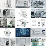 SMT-Stencil-storage-rack-Trolley-Cabinet