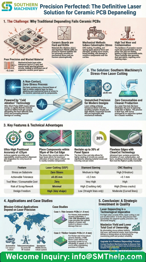 Ceramic PCB Depaneling
