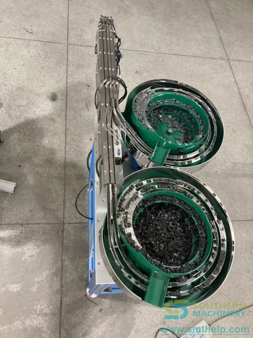 Southern Machinery customized feeder solution for automated SMT/THT component handling and PCB assembly lines. Tags: custom feeder, SMT feeder, THT feeder, PCB assembly automation, odd form feeder, Southern Machinery.